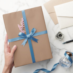 Einfache Taupe-Tan-Farbnuance Geschenkpapier