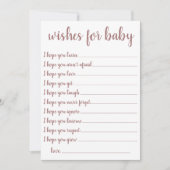 Einfache Taupe Wünsche | Wüste-Rose-Sake-Karte Einladung (Vorderseite)