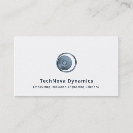 Einfache Technologie-Visitenkarten Visitenkarte (Vorderseite)