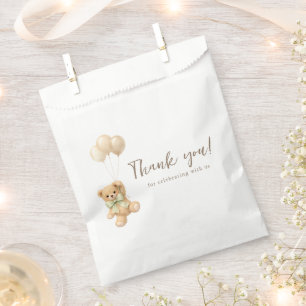 Einfache Teddybär-Party-Feier Danke Geschenktütchen
