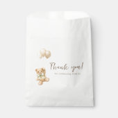 Einfache Teddybär-Party-Feier Danke Geschenktütchen (Vorderseite)