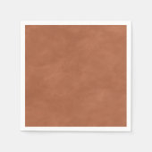Einfache Terra Cotta Color Editierbare Wasserfarbe Serviette (Vorderseite)
