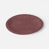 Einfache Terra Rosa Rosa Farbe bearbeitbare Wasser Pappteller (Schrägansicht)