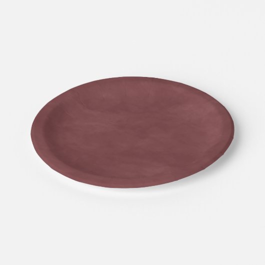 Einfache Terra Rosa Rosa Farbe bearbeitbare Wasser Pappteller (Schrägansicht)