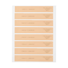 Einfache Terracotta Moderne Kalligraphie Hochzeit