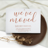 Einfache Terrakotta-Kalligraphie Wir haben das Hau Ankündigungspostkarte