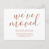 Einfache Terrakotta-Kalligraphie Wir haben das Hau Ankündigungspostkarte (Vorderseite)