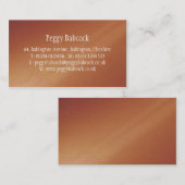 Einfache Terrakotta-Orangen-Steigung Visitenkarte (Vorne/Hinten)