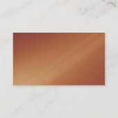 Einfache Terrakotta-Orangen-Steigung Visitenkarte (Rückseite)