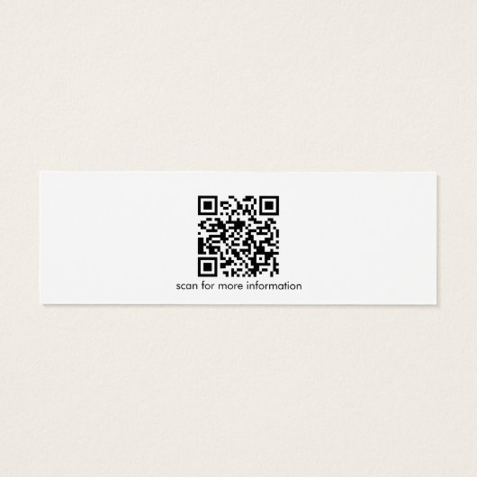 Einfache Terrazzo QR-Code mit Mini-Display-Karte (Rückseite)