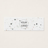 Einfache Terrazzo QR-Code mit Mini-Display-Karte (Vorderseite)