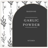 Einfache Text Minimal Kitchen Pantry Jar Labels (Vorderseite)