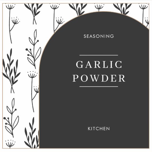 Einfache Text Minimal Kitchen Pantry Jar Labels (Vorderseite)