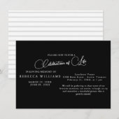 Einfache Textbegehung der lebenslangen Einladungen (Vorne/Hinten)