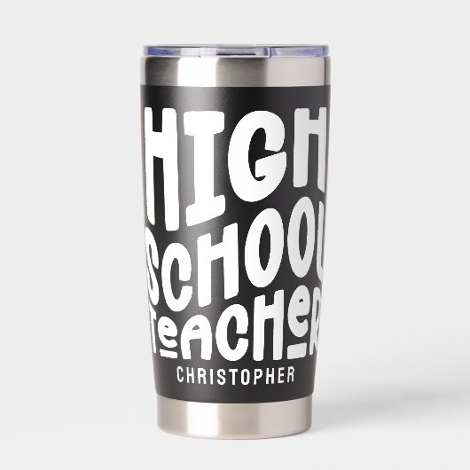 Einfache Textfassung für Lehrkräfte Thermobecher (Vorderseite)