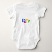 Einfache Textgestaltung Baby Strampler (Rückseite)