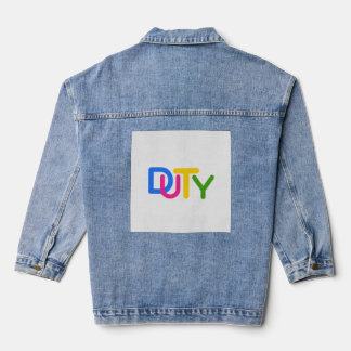 Einfache Textgestaltung Jeansjacke