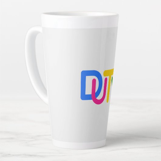 Einfache Textgestaltung Milchtasse (Linke Ecke)