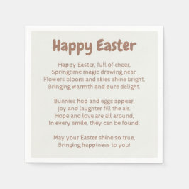 Einfache Textskizze Serviette