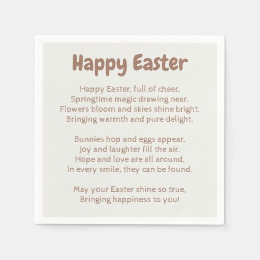 Einfache Textskizze Serviette (Vorderseite)