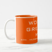 Einfache TextTypografie Zweifarbige Tasse (Links)