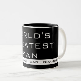 Einfache TextTypografie Zweifarbige Tasse