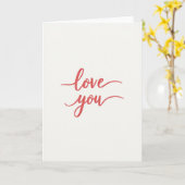 Einfache Textur-Skript-Lieb-Dich-Karte Karte (Gelbe Blume)