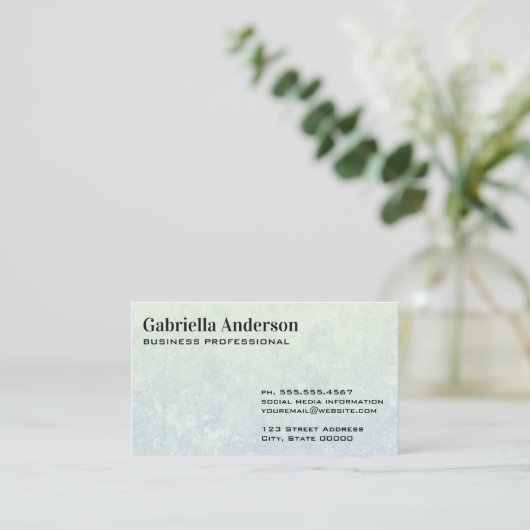 Einfache Textur Visitenkarte (Stehend Vorderseite)