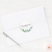 Einfache Thankyou Round Sticker (Umschlag)