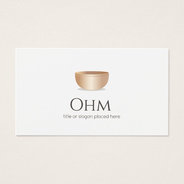 Einfache tibetische Singbowl (Vorderseite)