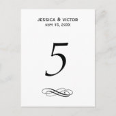 Einfache Tischnummer (Vorderseite)