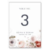 Einfache Tischnummer (Vorderseite)