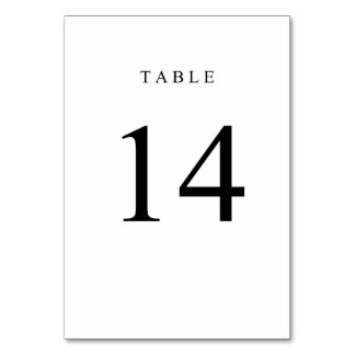 Einfache Tischnummer - 14