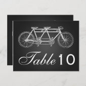 Einfache Tischnummer Tandem Bike Black (Vorne/Hinten)