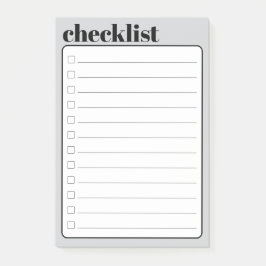 Einfache To-Do-Checkliste Haftnotizblock, 10 cm x  Post-it Klebezettel