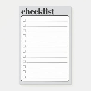 Einfache To-Do-Checkliste Haftnotizblock, 10 cm x Post-it Klebezettel