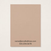 Einfache Toasted Almond Earring Display Cards (Rückseite)