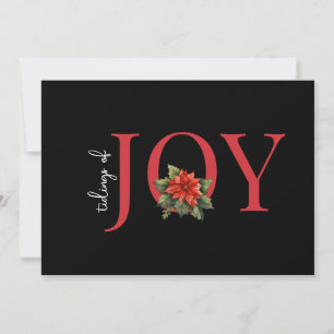 EINFACHE TRADITIONELLE CHRISTMAS CARD JOY / POINSE FEIERTAGSKARTE