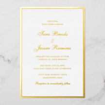 Einfache traditionelle formelle goldene elegante H
