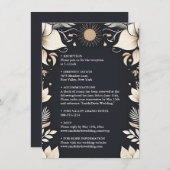 Einfache traditionelle Hochzeit ohne Verlängerung Begleitkarte (Vorne/Hinten)