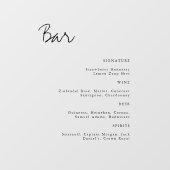 Einfache, transparente Minimalistische Hochzeitsst Fensteraufkleber (Blatt)