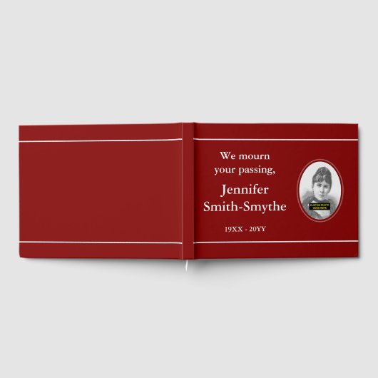 Einfache, traurige Beerdigung/Gästebuch Gästebuch (Voll)