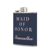 EINFACHE TRAUZEUGIN OXFORD BLAU UND PINK FLACHMANN (Links)