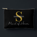 Einfache Trauzeugin Zubehörtasche<br><div class="desc">Dieser elegante Trauzeugin-Accessoires-Beutel ist der perfekte Weg, Ihre Trauzeugin an Ihrem besonderen Tag zu schätzen. Personalisieren Sie es mit einem Monogramm und ihrem Namen, um es noch spezieller zu machen. Dieser vielseitige Beutel kann verwendet werden, um Make-up, Schmuck oder andere kleine Essentials zu speichern, sodass es ein praktisches und nachdenkliches...</div>