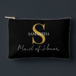 Einfache Trauzeugin Zubehörtasche<br><div class="desc">Dieser elegante Trauzeugin-Accessoires-Beutel ist der perfekte Weg, Ihre Trauzeugin an Ihrem besonderen Tag zu schätzen. Personalisieren Sie es mit einem Monogramm und ihrem Namen, um es noch spezieller zu machen. Dieser vielseitige Beutel kann verwendet werden, um Make-up, Schmuck oder andere kleine Essentials zu speichern, sodass es ein praktisches und nachdenkliches...</div>