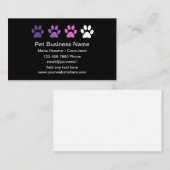 Einfache, trendige Haustier-Service-Visitenkarten Visitenkarte (Vorne/Hinten)