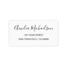 Einfache, trendige, minimalistische Adresse in Sch