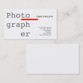 Einfache trendige Niedliche Schlichte White Busine Visitenkarte (Vorne/Hinten)