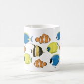 Einfache trendige tropische Fischgründe Minimalist Kaffeetasse (Mittel)
