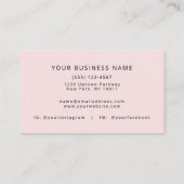 Einfache trendy Minimal Monogram Business Card Visitenkarte (Rückseite)